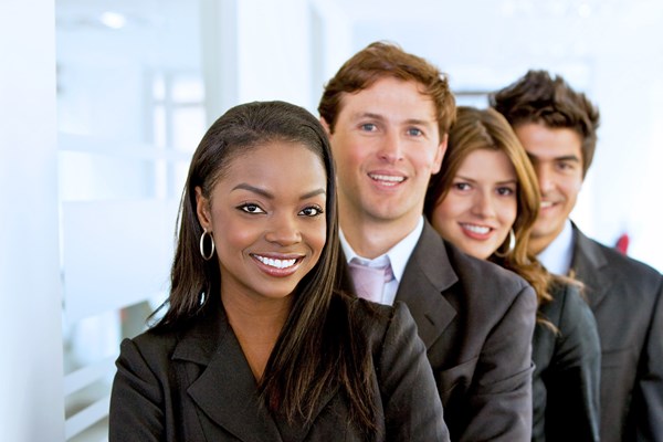 Diverse staff members