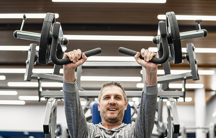 HWEC fitness center weight machine