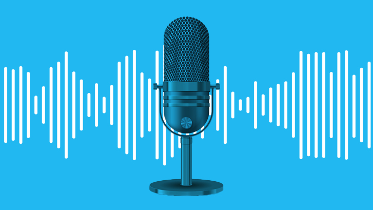 Digital illustration of microphone