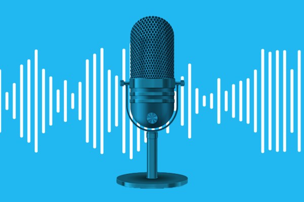 Digital illustration of microphone