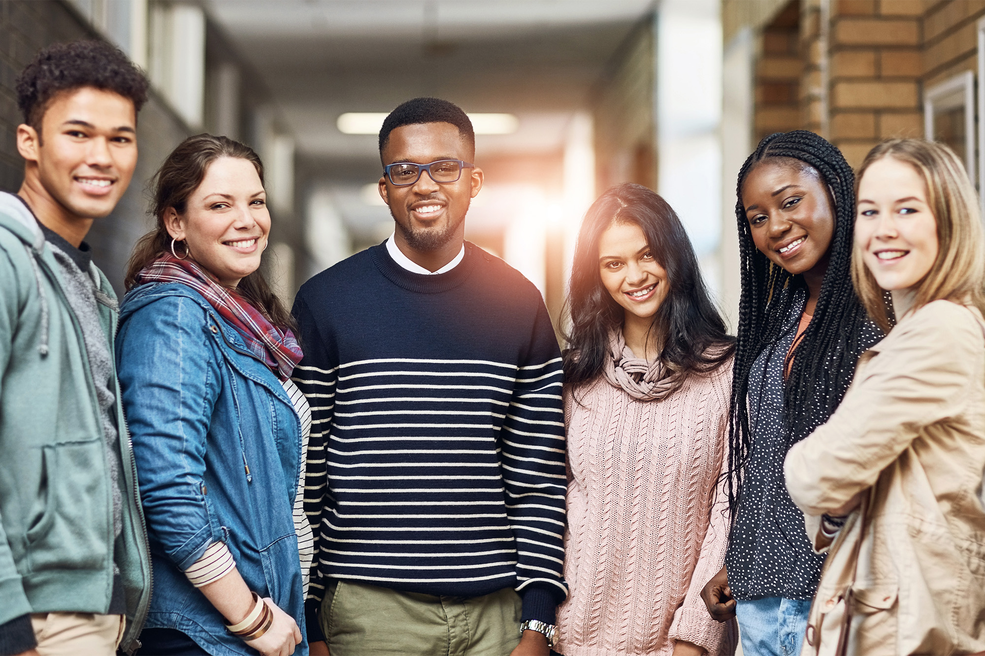 Diverse Work-Study students